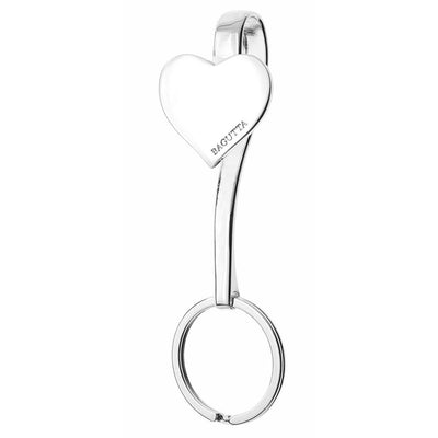Bagutta Gancio per Borsa e Portachiavi Silver Plated Cuore 10 cm