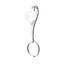 Bagutta Gancio per Borsa e Portachiavi Silver Plated Cuore 10 cm