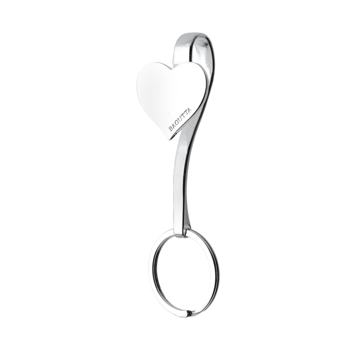 Bagutta Gancio per Borsa e Portachiavi Silver Plated Cuore 10 cm