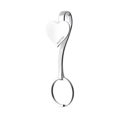 Bagutta Gancio per Borsa e Portachiavi Silver Plated Cuore 10 cm