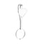 Bagutta Gancio per Borsa e Portachiavi Silver Plated Cuore 10 cm