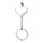 Bagutta Gancio per Borsa e Portachiavi Silver Plated Cuore 10 cm