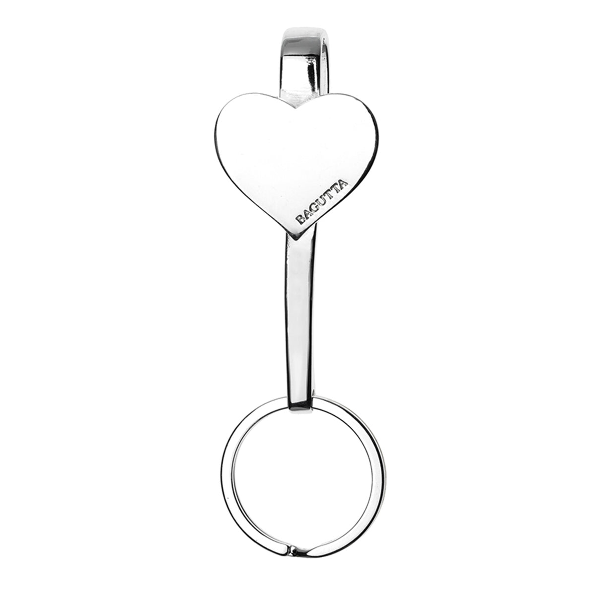 Bagutta Gancio per Borsa e Portachiavi Silver Plated Cuore 10 cm