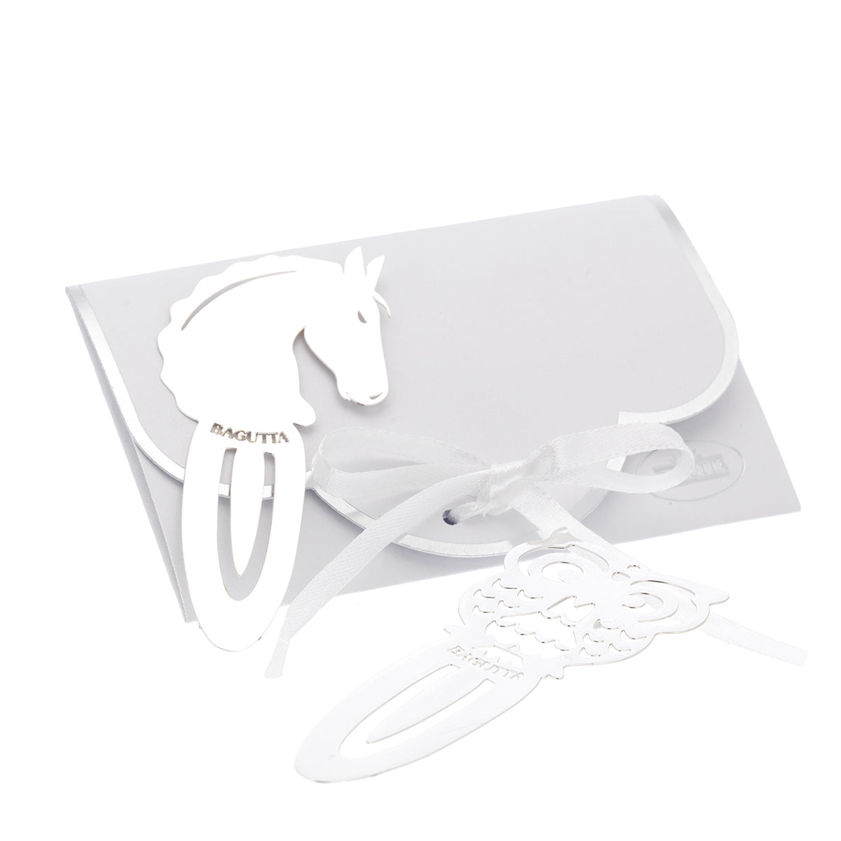 Bagutta Segnalibro Silver Plated Traforato Angelo 9 cm