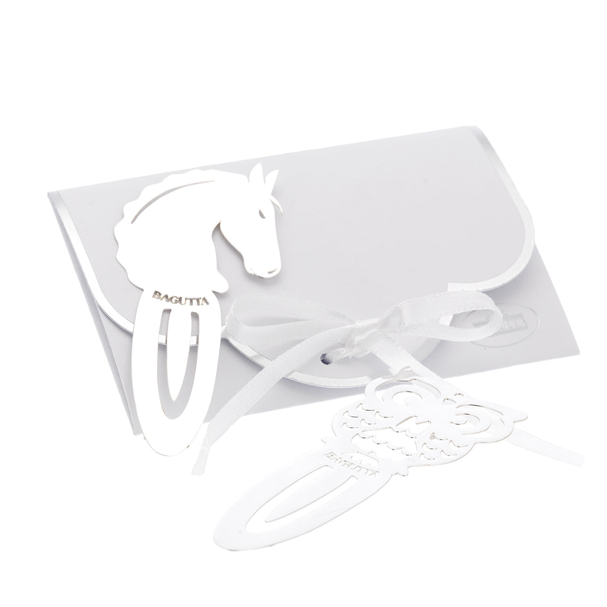Bagutta Segnalibro Silver Plated Traforato Gufo 9 cm