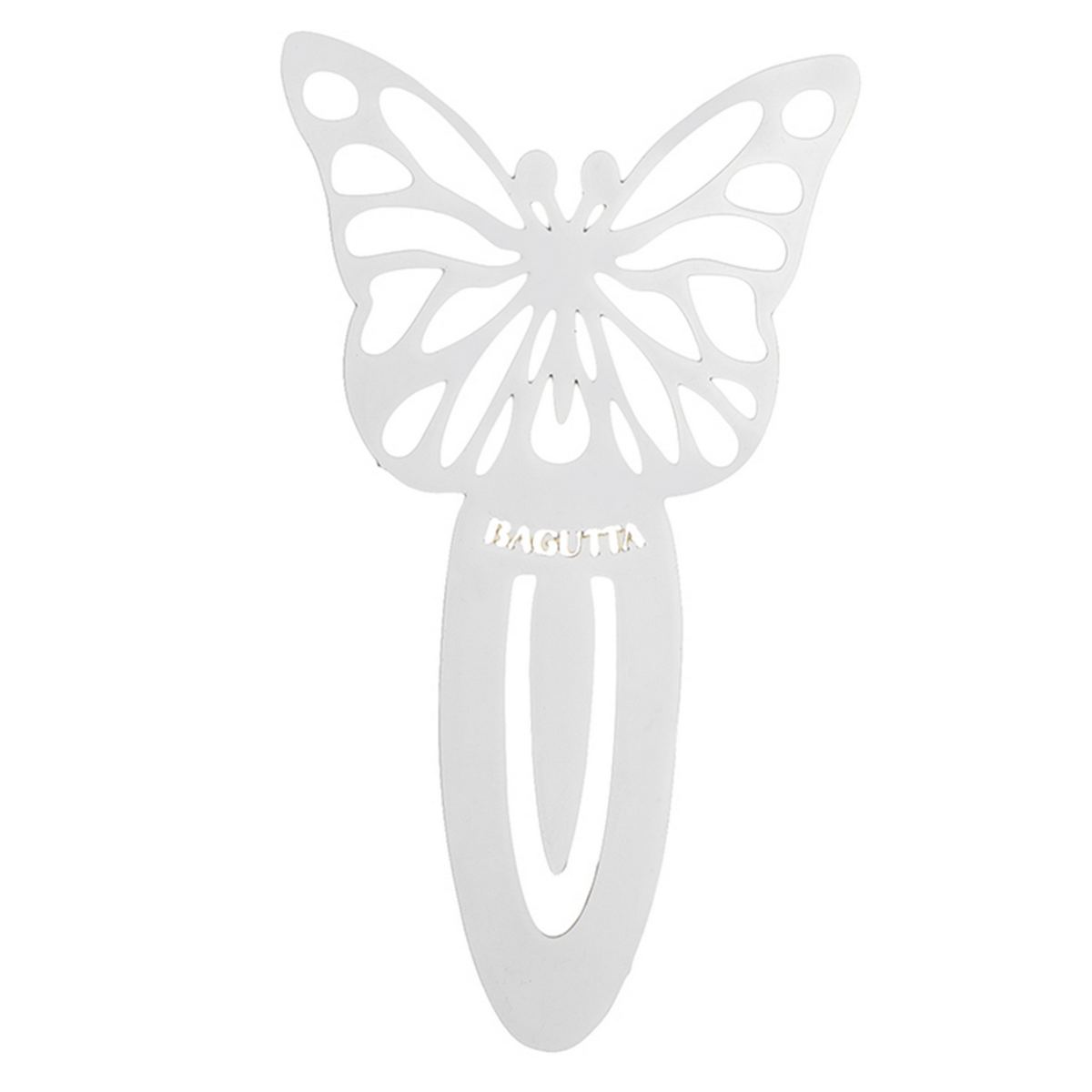 Bagutta Segnalibro Silver Plated Traforato Farfalla 9 cm