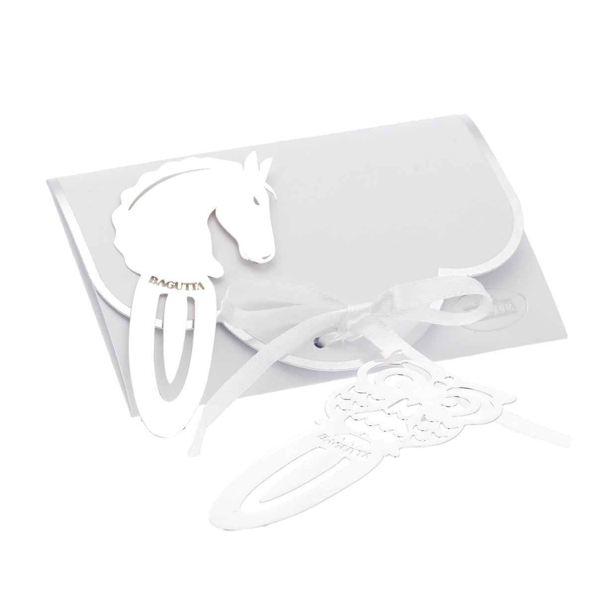 Bagutta Segnalibro Silver Plated Traforato Farfalla 9 cm