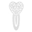 Bagutta Segnalibro Silver Plated Traforato Cuore 9 cm