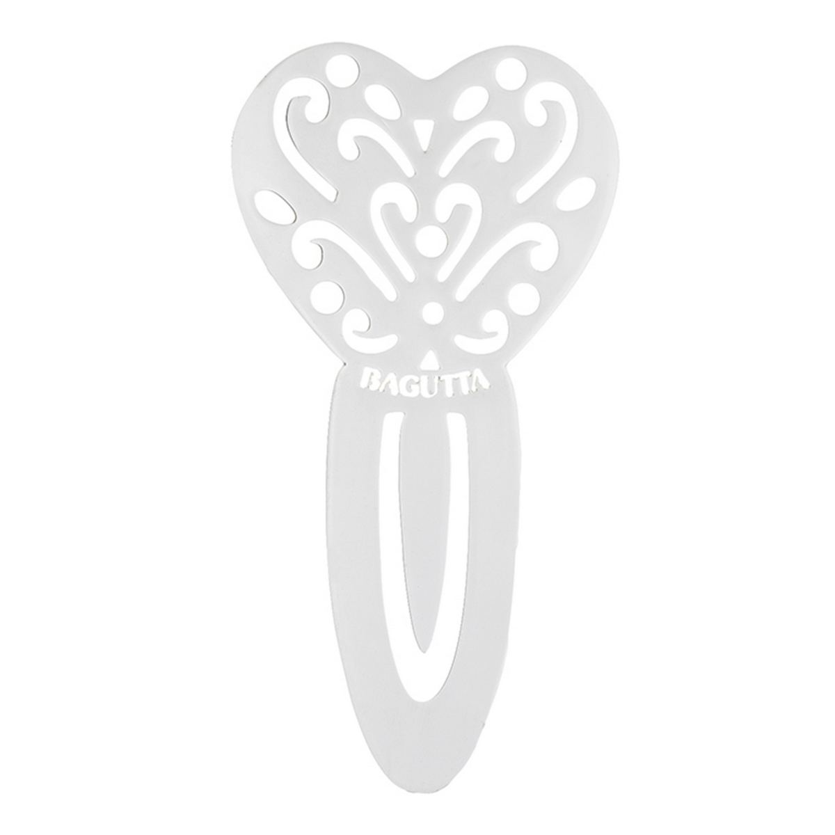 Bagutta Segnalibro Silver Plated Traforato Cuore 9 cm