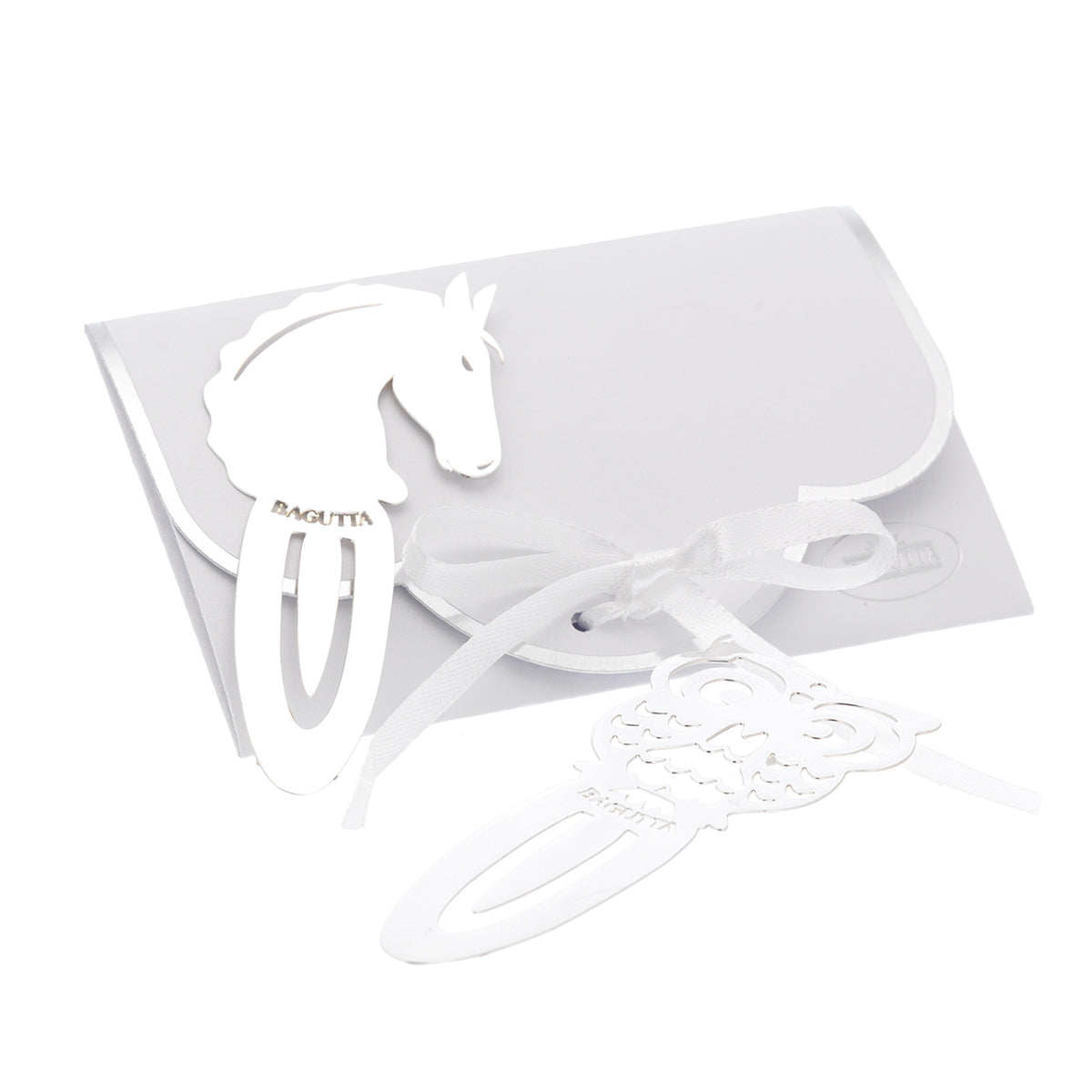 Bagutta Segnalibro Silver Plated Traforato Cuore 9 cm