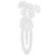 Bagutta Segnalibro Silver Plated Traforato Cane 9 cm
