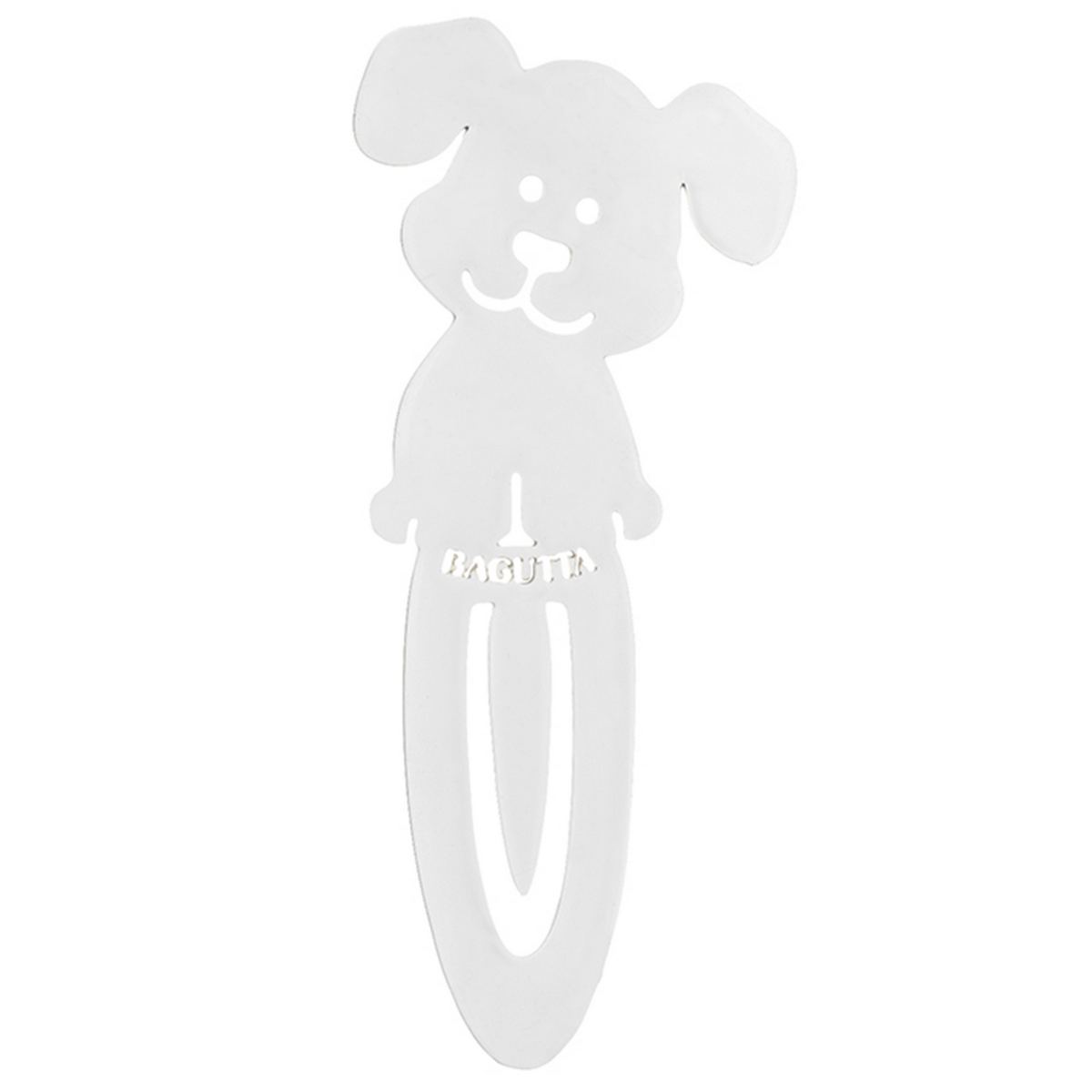 Bagutta Segnalibro Silver Plated Traforato Cane 9 cm