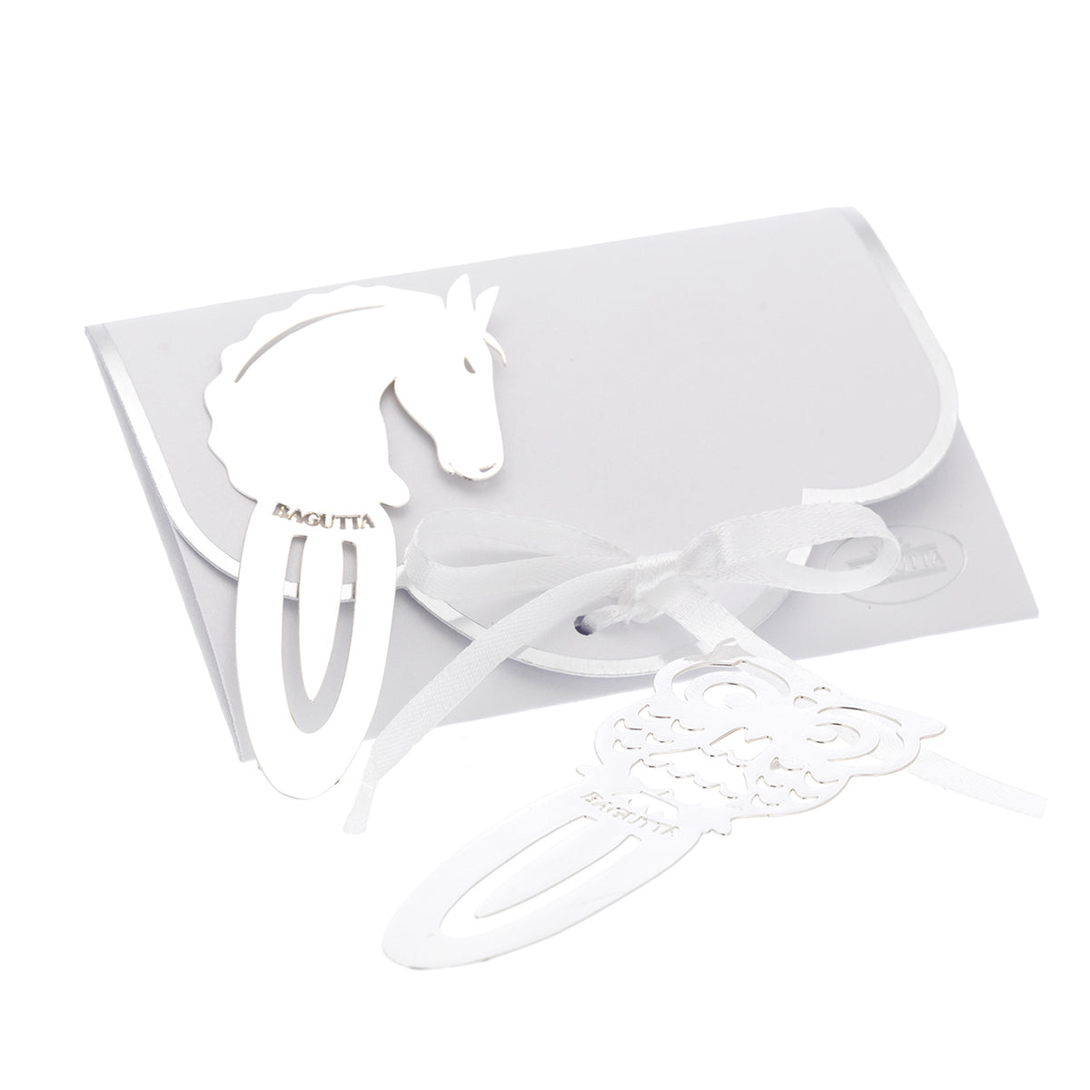 Bagutta Segnalibro Silver Plated Traforato Cane 9 cm