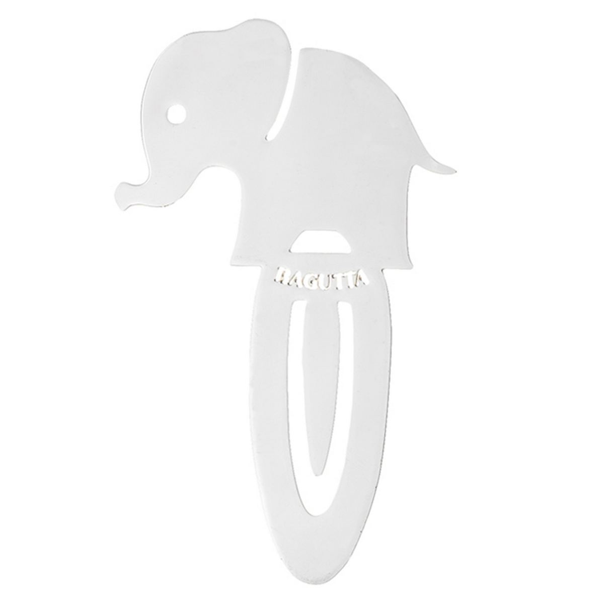 Bagutta Segnalibro Silver Plated Traforato Elefante 9 cm
