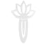 Bagutta Segnalibro Silver Plated Traforato Fiore di Loto 9 cm