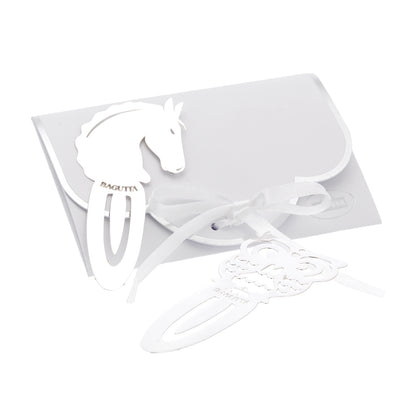 Bagutta Segnalibro Silver Plated Traforato Quadrifoglio 9 cm
