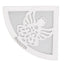 Bagutta Segnalibro Angolare in Ecopelle Bianca con Angelo Silver Plated 5x5 cm