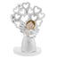 Bagutta Albero della Vita Argentato con Angioletto e Cuore 8 cm