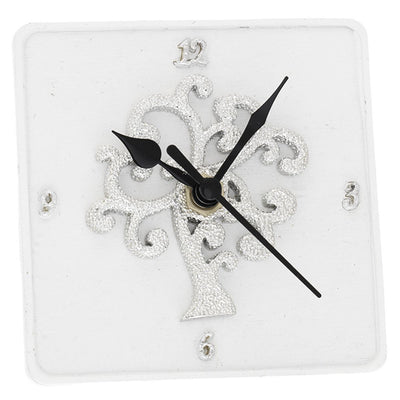 Bagutta Orologio da Tavolo Quadrato Albero della Vita 10x10 cm