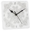 Bagutta Orologio da Tavolo Quadrato Decoro Barocco 15x15 cm