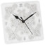 Bagutta Orologio da Tavolo Quadrato Decoro Barocco 10x10 cm