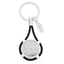 Bagutta Portachiavi Nautico con Rosa dei Venti e Cordone Nero 9,5 cm
