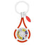 Bagutta Portachiavi Nautico con Bandiere e Cordone Arancione 9,5 cm