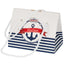 Bagutta Portachiavi Nautico con Bandiere e Cordone Bianco 9,5 cm
