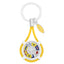 Bagutta Portachiavi Nautico con Bandiere e Cordone Giallo 9,5 cm