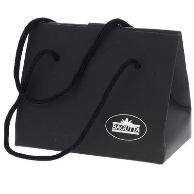 Bagutta Portachiavi Doppio Anello con Moschettone e Fascetta in Similpelle Marrone 10,5 cm