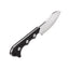 Dettaglio lama drop point D2 satinato QSP Neckmuk 7,3 cm