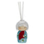 Bagutta Kokedoll Profumatore con Bastoncini, Kimono Turchese e Rosso 9 cm