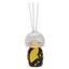 Bagutta Kokedoll Profumatore con Bastoncini, Kimono Nero Bordeaux e Giallo 9 cm