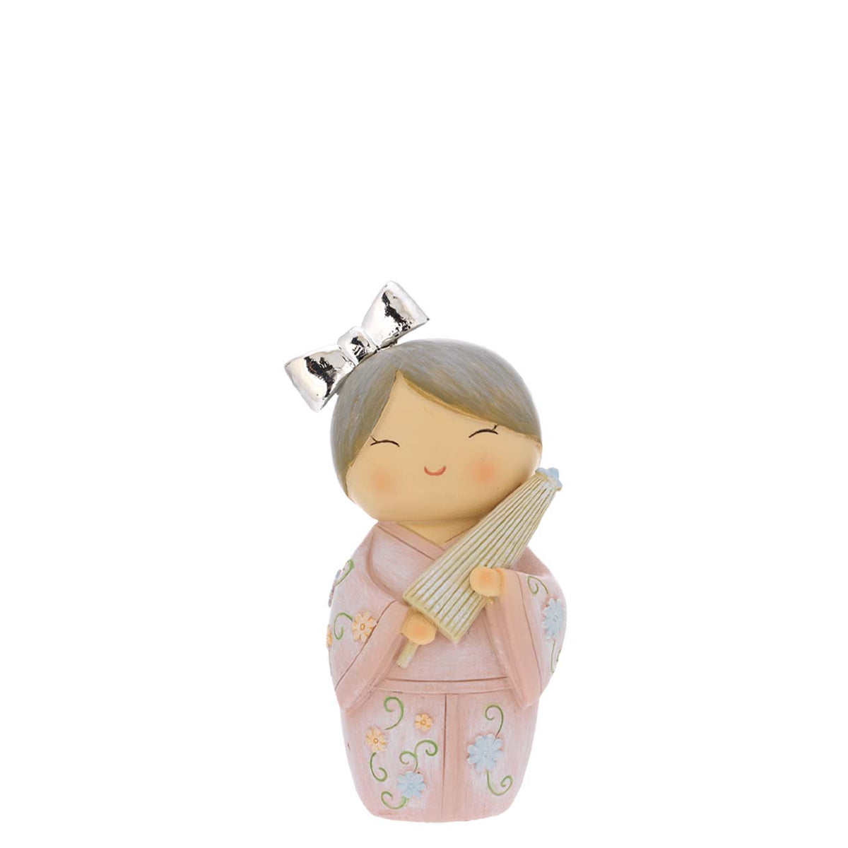 Bagutta Kokeshi Diffusore con Ombrello, Kimono Rosa e Fragranza Inclusa 8,5 cm