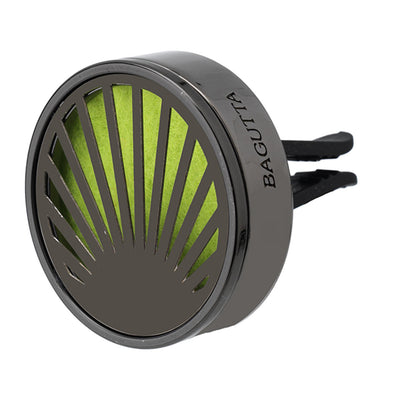Bagutta Profumatore Auto Canna di Fucile Motivo a Ventaglio Verde con Fragranza e 4 Feltrini 4 cm