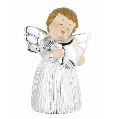 Bagutta Angioletto Argentato con Stella in Confezione Regalo 8 cm