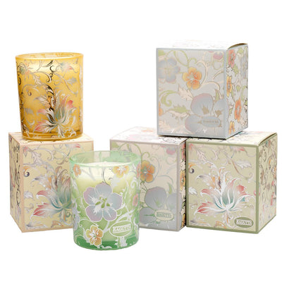 Bagutta Silver Flames Set Diffusore e Candela Limone Decoro Fiori Gialli 50 ml + 70 g