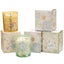 Bagutta Silver Flames Set Diffusore e Candela Cannella Decoro Foglie Azzurre 50 ml + 70 g