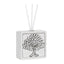 Bagutta Profumatore per Ambienti Quadrato Albero con Spighe Argentato 6x6 cm