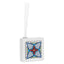 Bagutta Maiolica Blu Profumatore per Ambienti Quadrato Bianco 8x8x3 cm