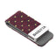 Bagutta Fermasoldi con Inserto in Tessuto Rosso Fantasia Gialla 6x3 cm