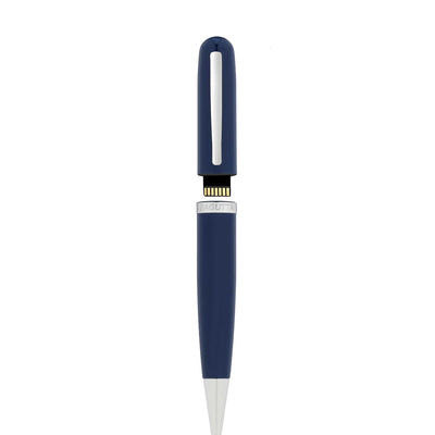 Bagutta Penna a Sfera Corpo Liscio con Memoria USB 16 GB Blu