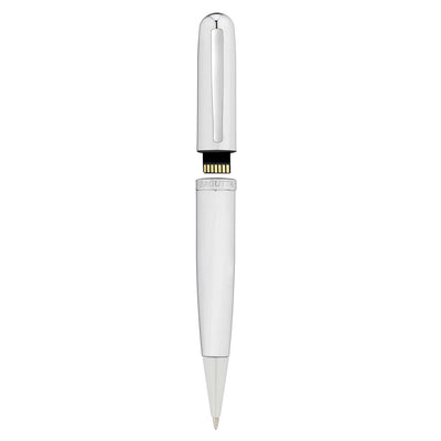 Bagutta Penna a Sfera Corpo Liscio con Memoria USB 16 GB Cromata