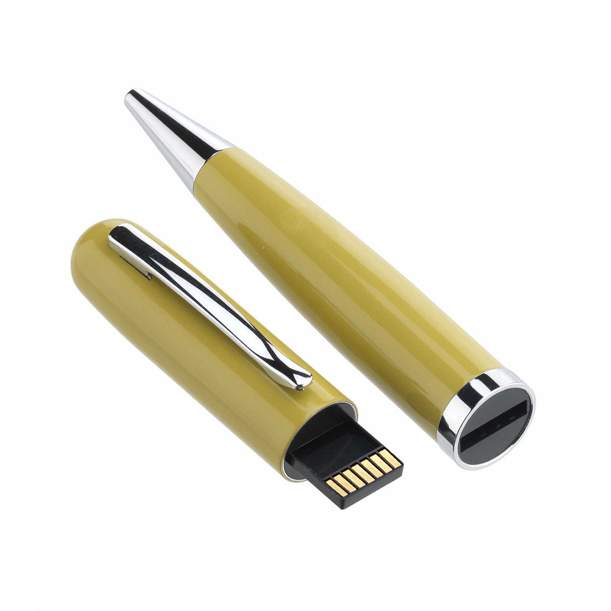 Bagutta Penna a Sfera Corpo Liscio con Memoria USB 16 GB Grigia