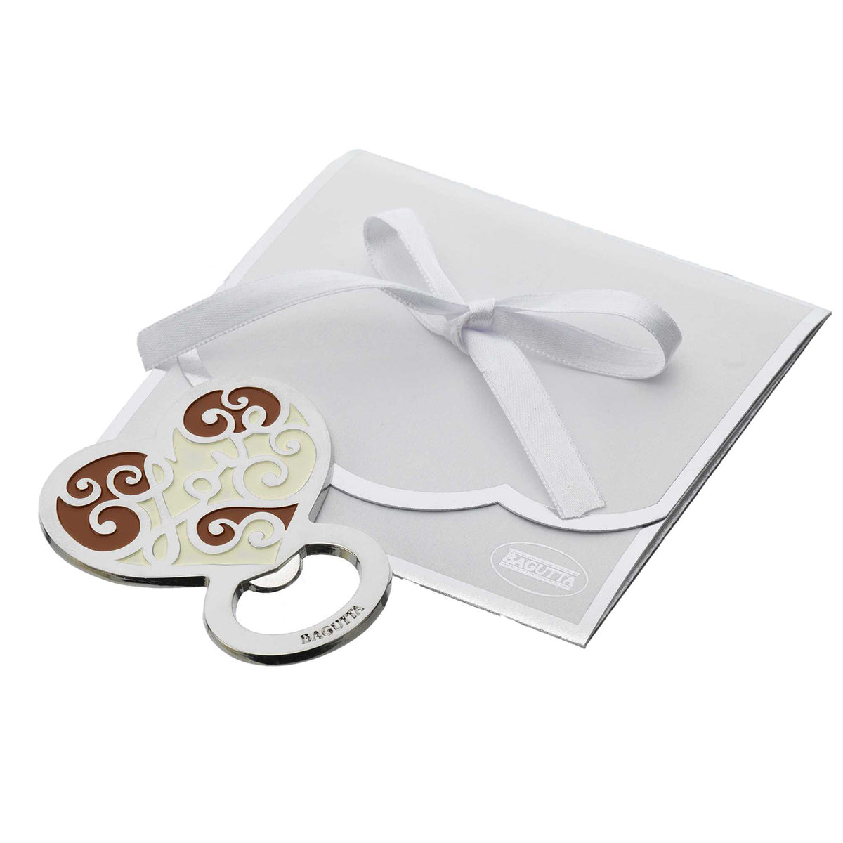 Bagutta Apribottiglie Decorativo Bianco Cuore 6x8 cm