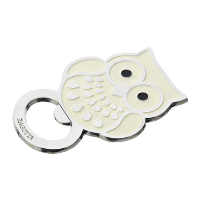 Bagutta Apribottiglie Decorativo Bianco Gufo 6x8 cm