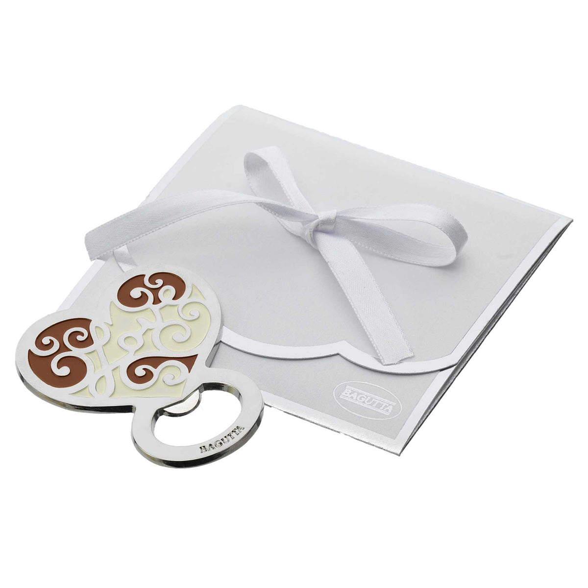 Bagutta Apribottiglie Decorativo Bianco Quadrifoglio 6x8 cm