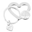 Bagutta Portachiavi Silver Plated Cuore Bianco con Albero della Vita 7 cm