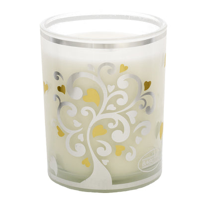 Bagutta Silver Flames Candela Profumata Vaniglia Noir Albero con Cuori 500 g
