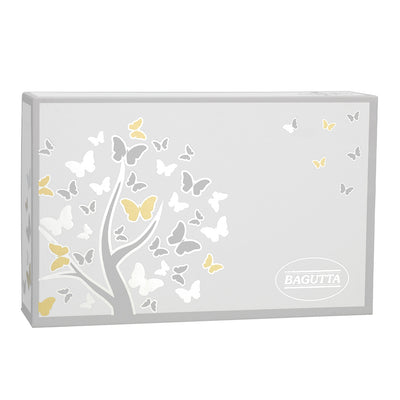 Bagutta Silver Flames Set Diffusore con Bastoncini e Candela Vaniglia Noir Albero con Farfalle 100 ml + 150 g